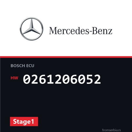 Mercedes-Benz E 240 0261206052 Stage1 tuning file
