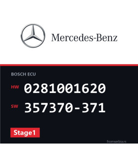 Mercedes-Benz E 290 0281001620 357370-371 Stage1 tuning file