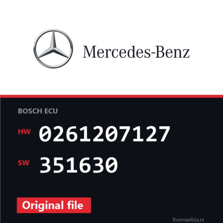 Mercedes-Benz E55 0261207127 351630 original ECU file