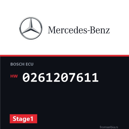 Mercedes-Benz E55 0261207611 Stage1 tuning file