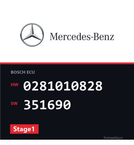 Mercedes-Benz ML 0281010828 351690 Stage1 tuning file