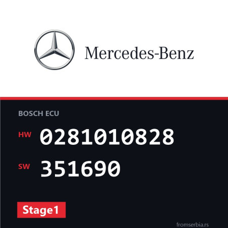 Mercedes-Benz ML 0281010828 351690 Stage1 tuning file