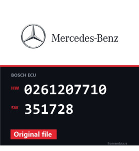 Mercedes-Benz SL 0261207710 351728 original ECU file
