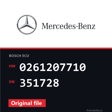 Mercedes-Benz SL 0261207710 351728 original ECU file