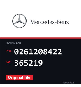 Mercedes-Benz SL 0261208422 365219 original ECU file