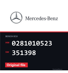 Mercedes-Benz Sprinter 0281010523 351398 original ECU file
