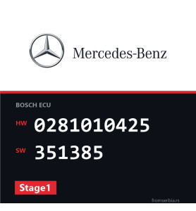 Mercedes-Benz Sprinter 0281010425 351385 Stage1 tuning file