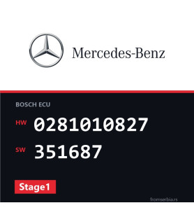 Mercedes-Benz Sprinter 0281010827 351687 Stage1 tuning file