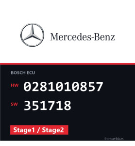 Mercedes-Benz Sprinter 0281010857 351718 Stage1 / Stage2 tuning file