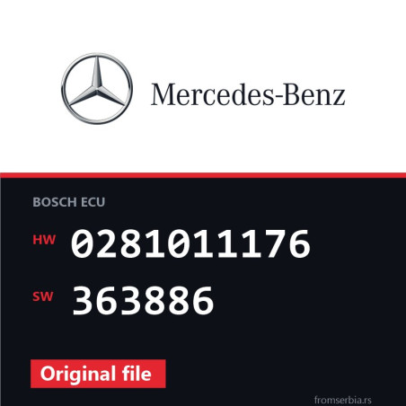 Mercedes-Benz Vito 0281011176 363886 original ECU file