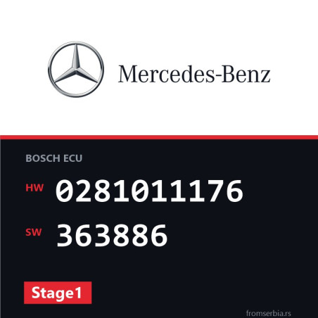 Mercedes-Benz Vito 0281011176 363886 Stage1 tuning file