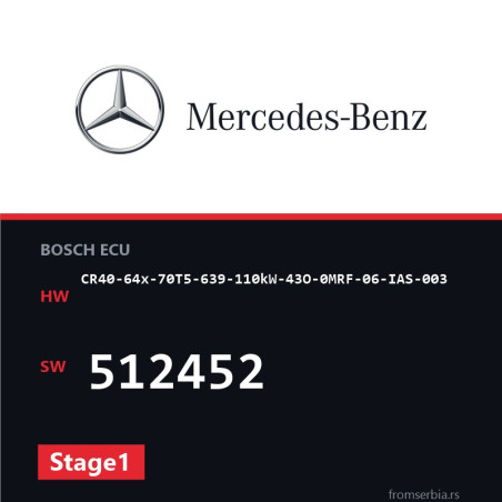 Mercedes-Benz CR40-64x-70T5-639-110kW-43O-0MRF-06-IAS-003 512452 Stage
