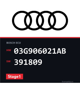 Audi A3 03G906021AB 391809 Stage1 tuning file