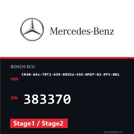 Mercedes-Benz CR40-64x-70T2-639-085kW-43O-0MEF-02-RFV-001 383370 Stage