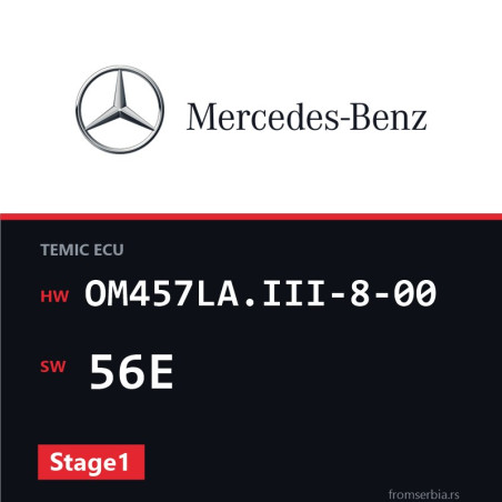 Mercedes-Benz Actros OM457LA.III-8-00 56E Stage1 tuning file