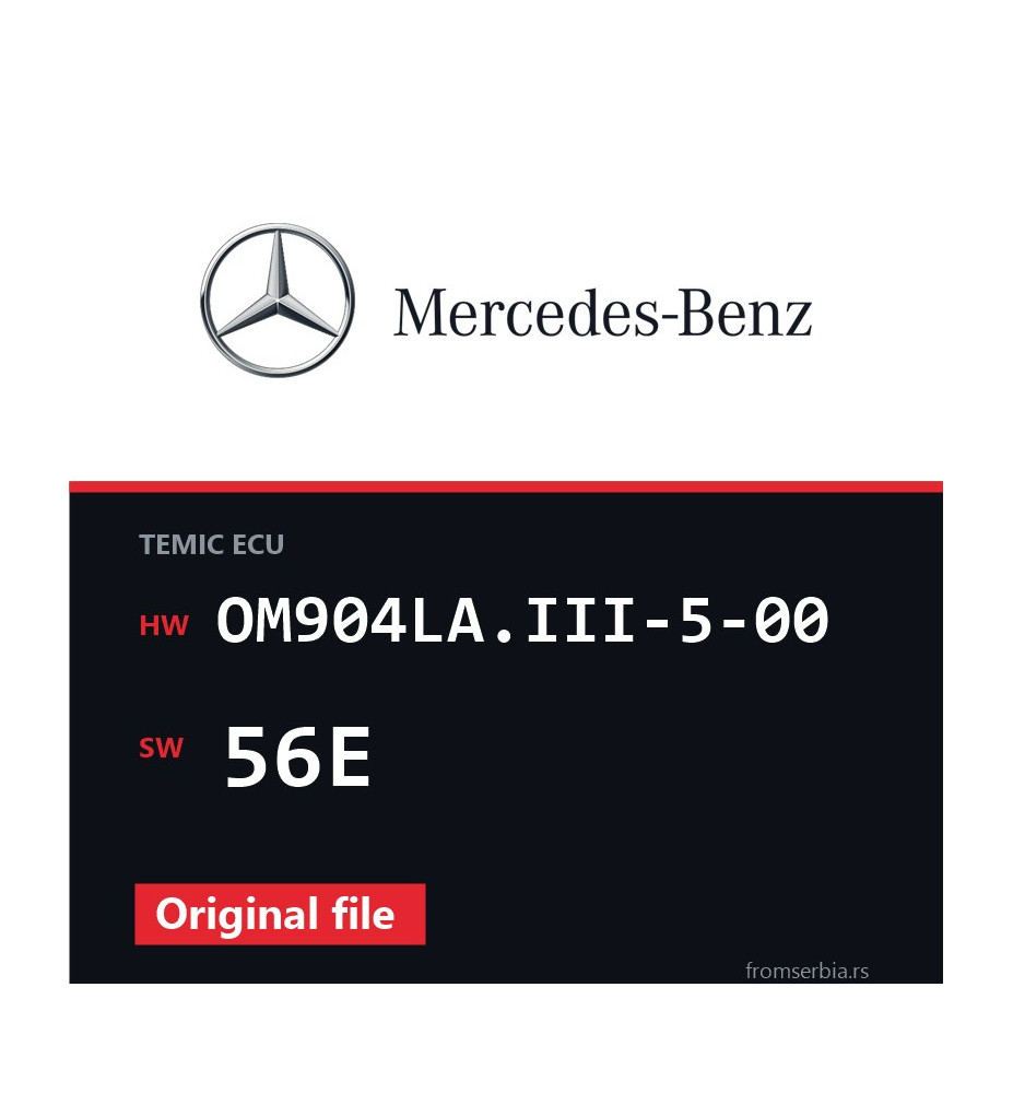 Mercedes-Benz Axor OM904LA.III-5-00 56E Stage1 tuning file