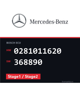 Mercedes-Benz C 200 0281011620 368890 Stage1 / Stage2 tuning file