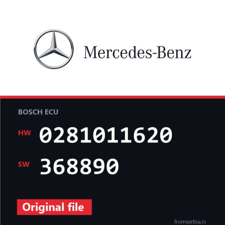 Mercedes-Benz C 200 0281011620 368890 original ECU file