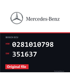 Mercedes-Benz C 200CDI 0281010798 351637 original ECU file