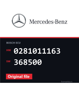 Mercedes-Benz C 200CDI 0281011163 368500 original ECU file