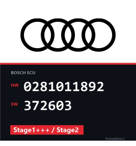 Audi A3 0281011892 372603 Stage1+++ / Stage2 tuning file