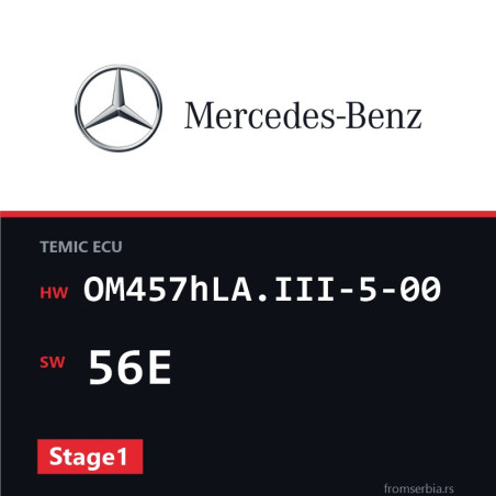 Mercedes-Benz Citaro OM457hLA.III-5-00 56E Stage1 tuning file