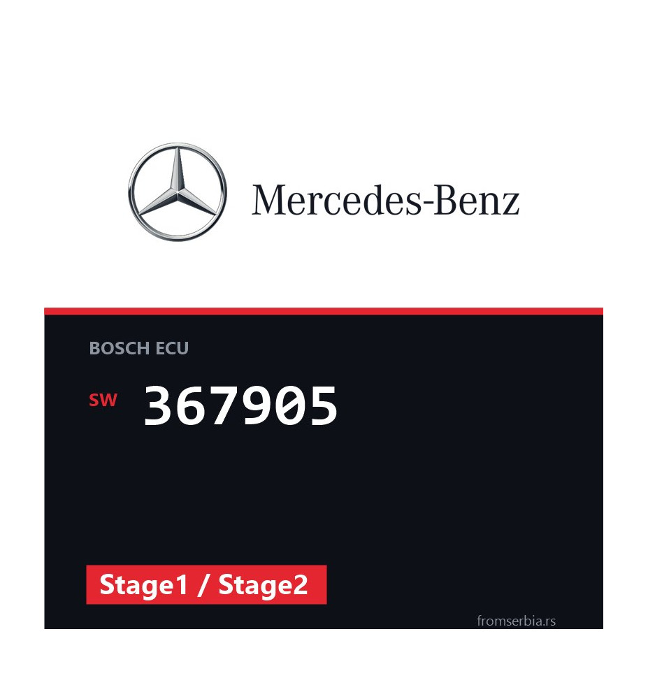 Mercedes-Benz E 270 367905 Stage1 / Stage2 tuning file