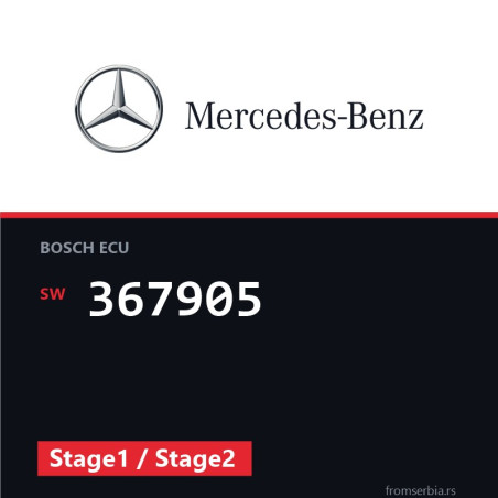 Mercedes-Benz E 270 367905 Stage1 / Stage2 tuning file