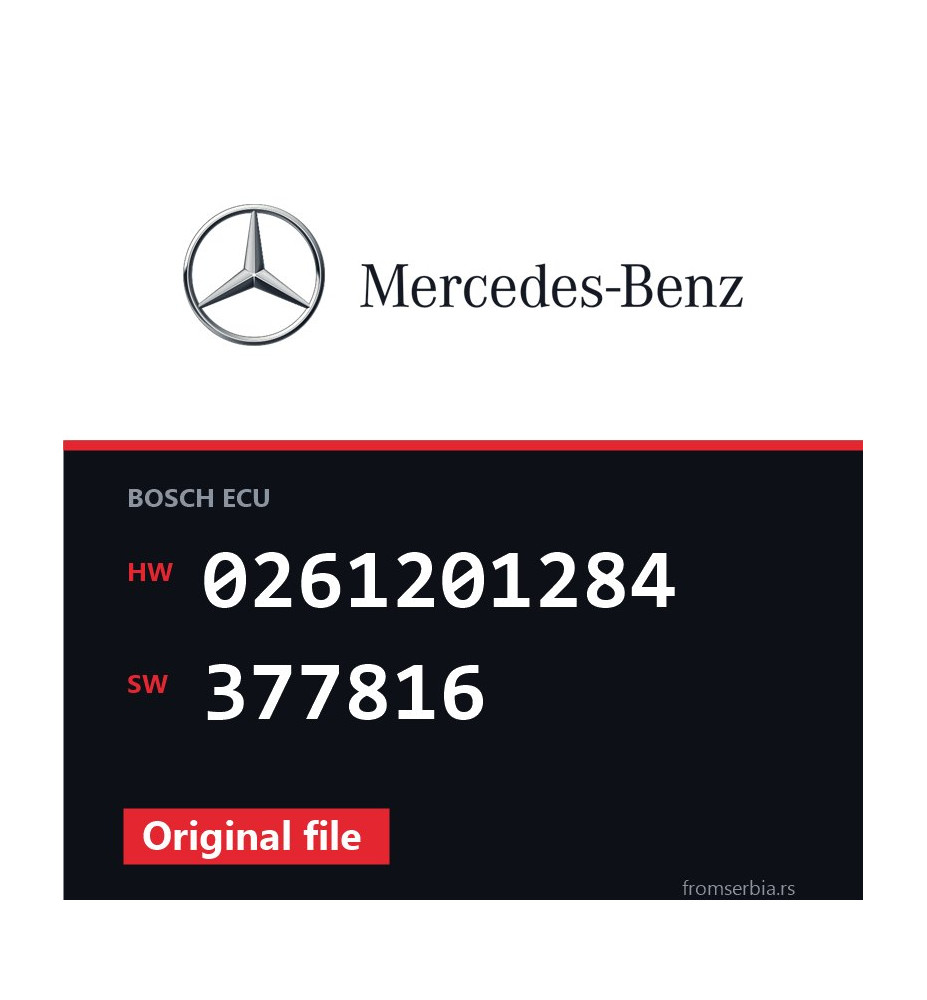 Mercedes-Benz E55 0261201284 377816 original ECU file