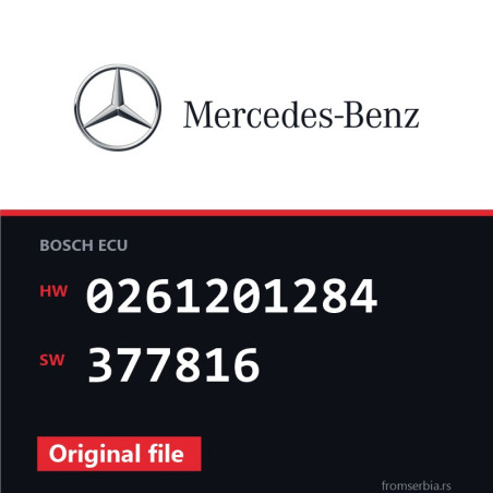 Mercedes-Benz E55 0261201284 377816 original ECU file