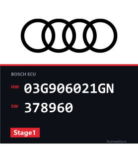 Audi A3 03G906021GN 378960 Stage1 tuning file