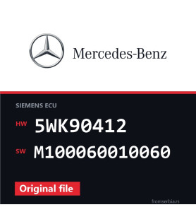 Mercedes-Benz SLK 5WK90412 M100060010060 original ECU file