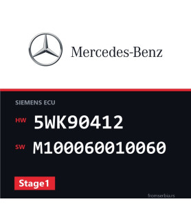 Mercedes-Benz SLK 5WK90412 M100060010060 Stage1 tuning file