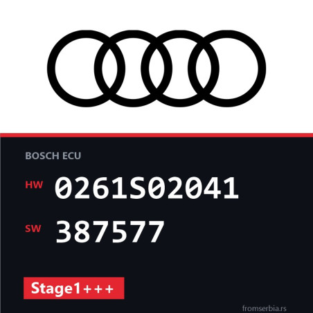 Audi A3 0261S02041 387577 Stage1+++ tuning file