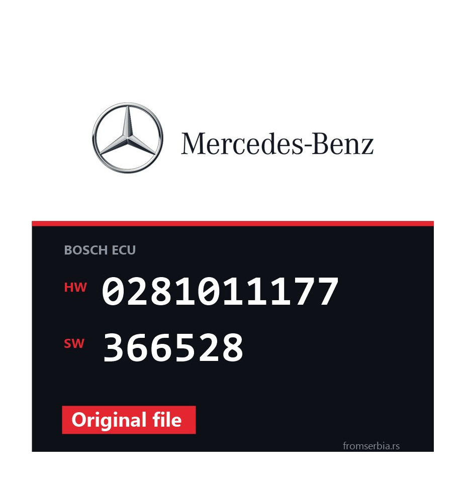 Mercedes-Benz Viano 0281011177 366528 original ECU file