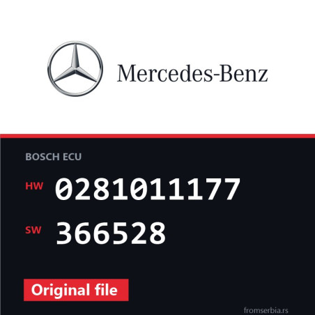 Mercedes-Benz Viano 0281011177 366528 original ECU file