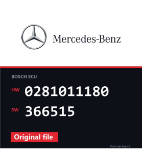 Mercedes-Benz Vito 0281011180 366515 Stage1 tuning file