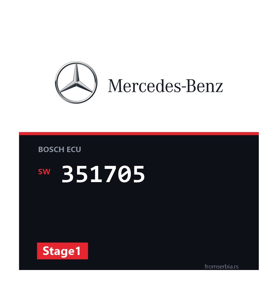 Mercedes-Benz A 170CDI 351705 Stage1 tuning file