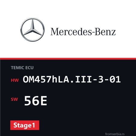 Mercedes-Benz Actros OM457hLA.III-3-01 56E Stage1 tuning file
