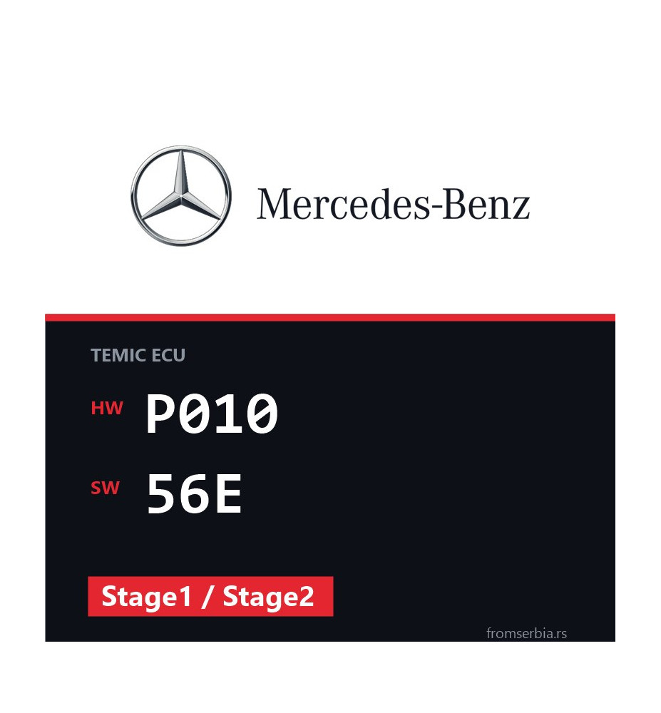 Mercedes-Benz Atego P010 56E Stage1 / Stage2 tuning file