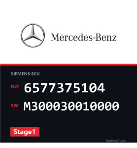 Mercedes-Benz C 180K 6577375104 M300030010000 Stage1 tuning file