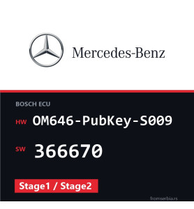 Mercedes-Benz OM646-PubKey-S009 366670 Stage1 / Stage2 file