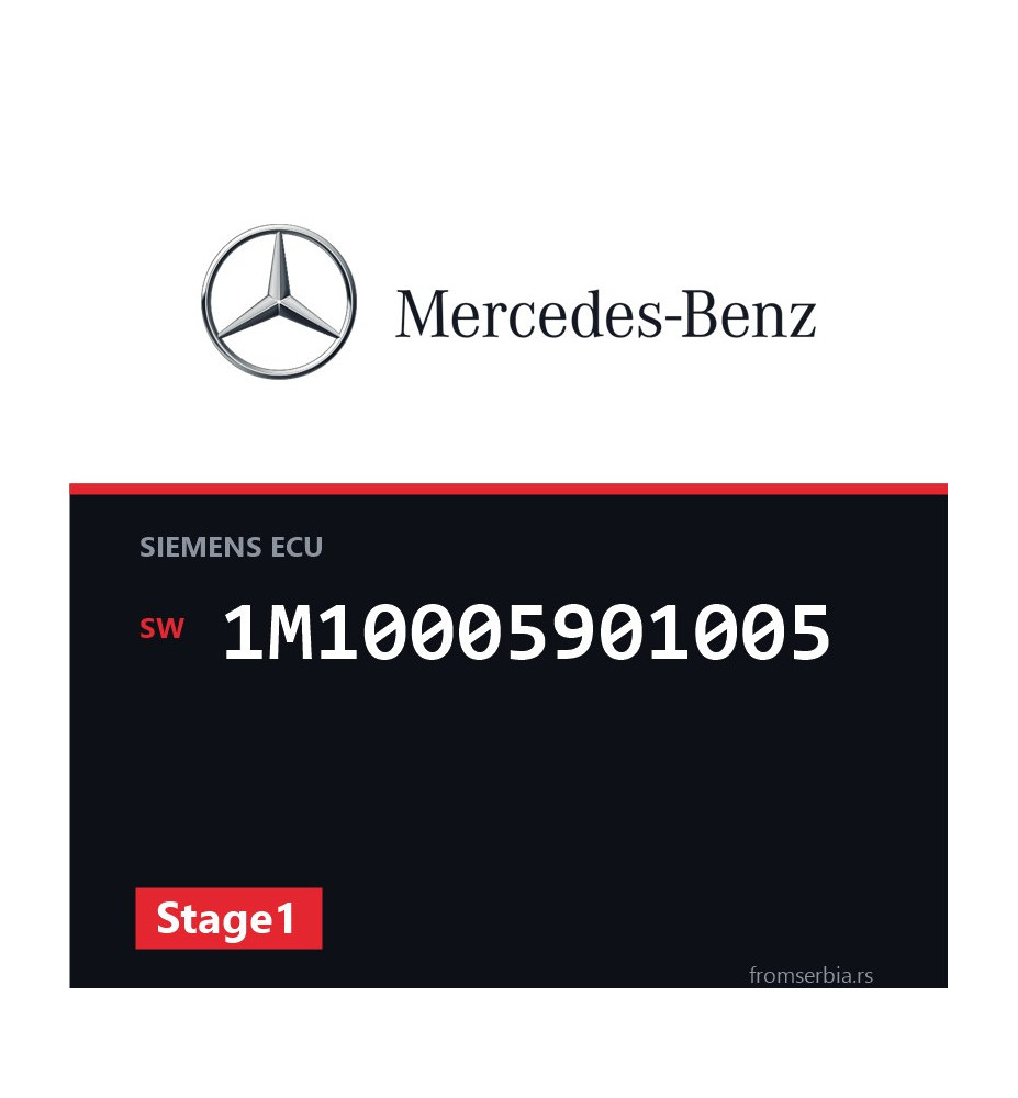 Mercedes-Benz C 200K 1M10005901005 Stage1 tuning file