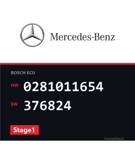 Mercedes-Benz C 220 0281011654 376824 Stage1 tuning file