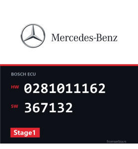 Mercedes-Benz C 220 0281011162 367132 Stage1 tuning file