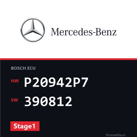 Mercedes-Benz C 320 P20942P7 390812 Stage1 tuning file