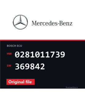 Mercedes-Benz C 200 0281011739 369842 original ECU file