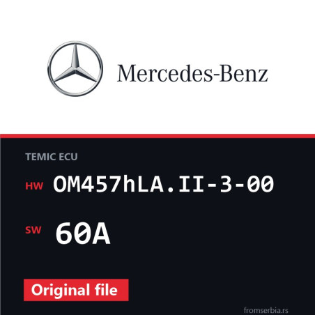 Mercedes-Benz Citaro OM457hLA.II-3-00 60A original ECU file