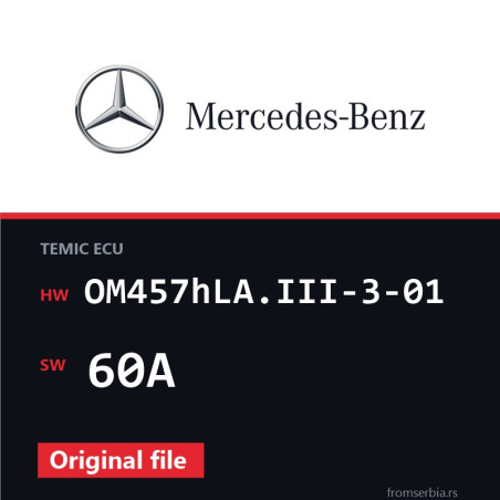 Mercedes-Benz Citaro OM457hLA.III-3-01 60A original ECU file