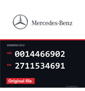Mercedes-Benz CLK 0014466902 2711534691 original ECU file